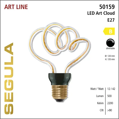 Segula* Segula | SG-50159 | LED lamp | ART Cloud | E27 | 500 lm | 2200 K | CRI+95