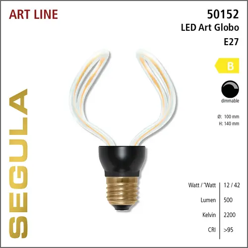 Segula* Segula | SG-50152 | LED lamp ART Globo | E27 | 500 lm | 2200 K | CRI+95