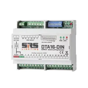 SRS Lighting* SRS Lighting | DTA16-DIN | Convertisseur DMX vers analogique
