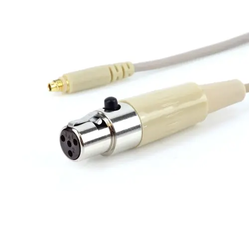JAG-microphones* JAG microphones | 801065 | Câble avec connecteur mini-XLR | Shure | Couleur : Beige