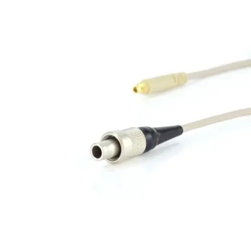 JAG-microphones* JAG microphones | 801063 | Câble avec connecteur lemo-3 | Sennheiser/Shure | Couleur : Beige