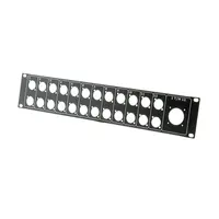 ModulAir | 19-inch panel 24x A-type connector + TEN47/Socapex 37p holes for mounting ModulAir PCBs