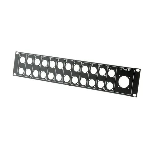 ModulAir* ModulAir | 19-inch panel 24x A-type connector + TEN47/Socapex 37p holes for mounting ModulAir PCBs