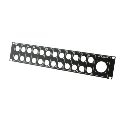 ModulAir* ModulAir | 19-inch panel 24x A-type connector + TEN47/Socapex 37p holes for mounting ModulAir PCBs