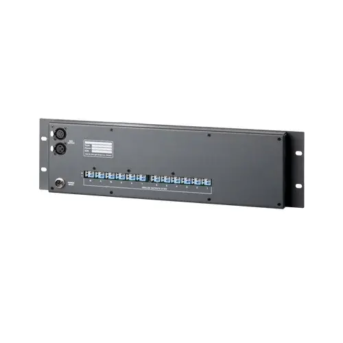 SRS Lighting* SRS Lighting | 6-, 12- or 18-channel control panel | 19-inch 3U | DMX+ 0/+10V console | DMX out: WAGO