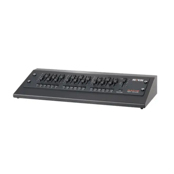 SRS Lighting | Panneau de contrôle 6, 12 ou 18 canaux | 19 pouces 3U | Console DMX+ 0/+10V | Sortie DMX : WAGO SRS Lighting* SRS Lighting | Panneau de contrôle 6, 12 ou 18 canaux | 19 pouces 3U | Console DMX+ 0/+10V | Sortie DMX : WAGO