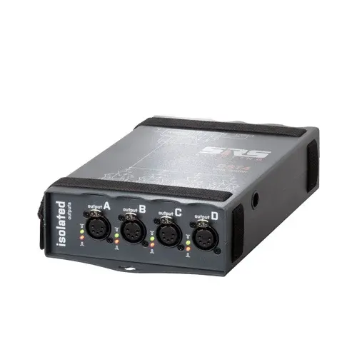 SRS Lighting* SRS Lighting | DST4W-3 | DMX splitter 4-channel with wireless DMX | DMX input: 3-pin| DMX output: 3-pin | Protocol: Wireless Solutions | Type: Transmitter | Power input: Powercon