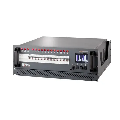 SRS Lighting* SRS Lighting | NDP6025B-RCK2 | Installatie Dimmer 6-kanaals NDP| 19 inch | Automaten: Enkelpolige | Vermogen: 25A  | DMX 5pin | Exclusief backplate