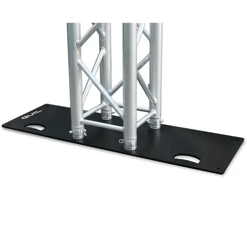 GUIL GUIL | TQN290-AF | 990 x 330 x 8 mm black-painted steel base plate for square truss tqn290 | coupling system included