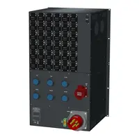 SRS Power | HYMAG Power Distribution 125A | 32A | Socapex 19p | Schuko | LED A-meter | Emergency stop | Main MCB | HRCBO