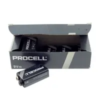 Duracell Procell | 8160 | 9V 6LR61 Alkaline block batteries | pack of 10 pieces