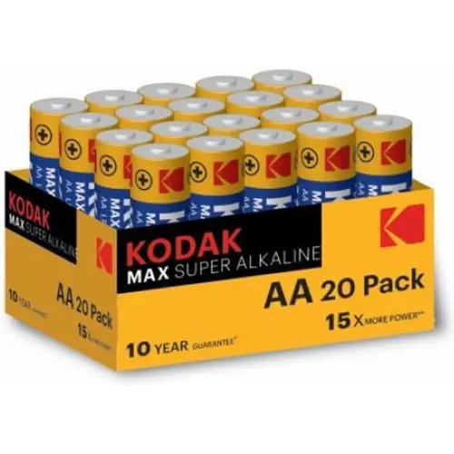 Kodak Kodak | 30420809 | MAX Alkaline AA | Package of 20 units