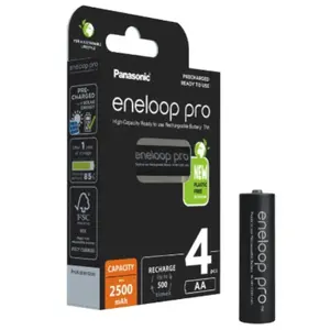 Eneloop Eneloop | BK-3HCDE/4BE | Piles rechargeables PRO AA | paquet de 4 pièces