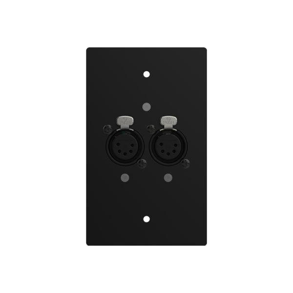 Chamsys ChamSys | CS300078 | Node GeNetix GW2O EU | 2 ports | Montage mural noir | Sortie DMX | Femelle