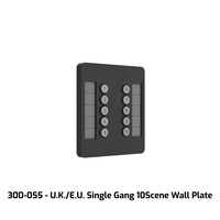 Chamsys ChamSys | CS300055 | GeNetix 10Scene Wall Plate (Dual Pack) EU, incl. Front in b/w