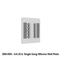 Chamsys ChamSys | CS300055 | GeNetix 10Scene Wall Plate (Dual Pack) EU, incl. Front in b/w