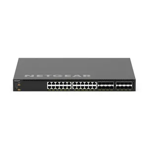 Netgear Netgear | XSM4340V | 40-poorts AV-netwerk switch | 24x 10G/Multi-Gig PoE++ (290W-1.770W) | 8x SFP+ glasvezel porten | 8x SFP28 25G | Managed Switch