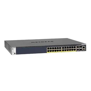 Netgear Netgear | GSM4328PB | Commutateur réseau AV 28 ports | 24x 1G PoE+ 630W | 2x 10G | 2x SFP+ ports fibre | Commutateur géré