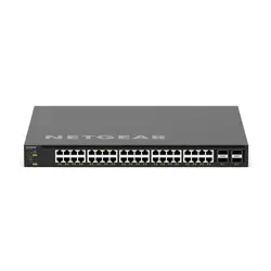 Netgear Netgear | XSM4344C | 44-port AV network switch | 40x 10G/PoE++ with multiple Gigabit Ethernet ports (196W-1,676W) | 4x QSFP28 100G | Managed Switch Netgear | XSM4344C | 44-port AV network switch | 40x 10G/PoE++ with multiple Gigabit Ethernet ports (196W-1,676W) | 4x QSFP28 100G | Managed Switch