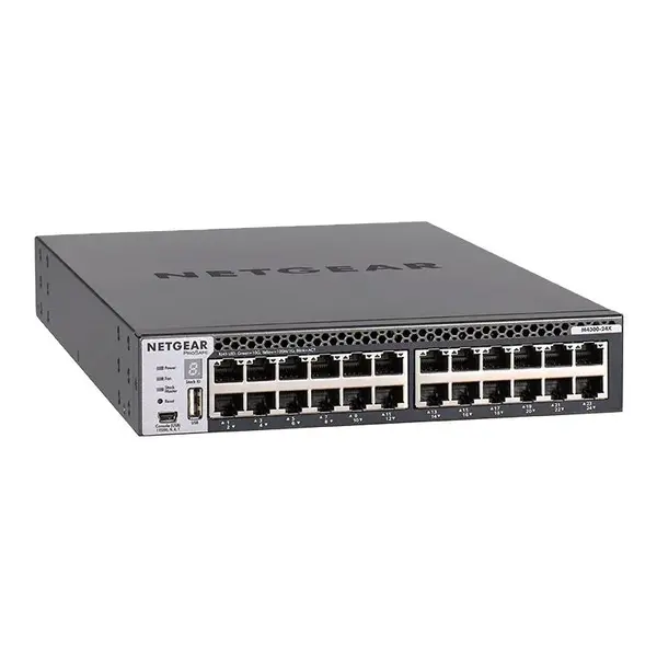 Netgear Netgear | XSM4324CS | 24-poorts AV-netwerk switch | 24x 10G | 4x SFP+ glasvezel porten (shared) | Managed Switch