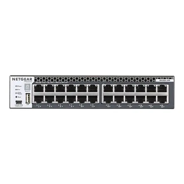 Netgear Netgear | XSM4324CS | 24-port AV network switch | 24x 10G | 4x SFP+ fibre ports (shared) | Managed Switch