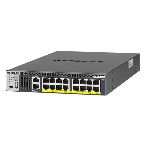 Netgear Netgear | XSM4316PB | Commutateur réseau AV 16 ports | 16x multiGigabit PoE+ (600W) | Commutateur géré
