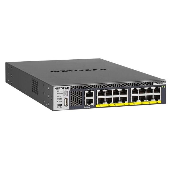Netgear Netgear | XSM4316PB | 16-port AV network switch | 16x multiGigabit PoE+ (600W) | Managed Switch