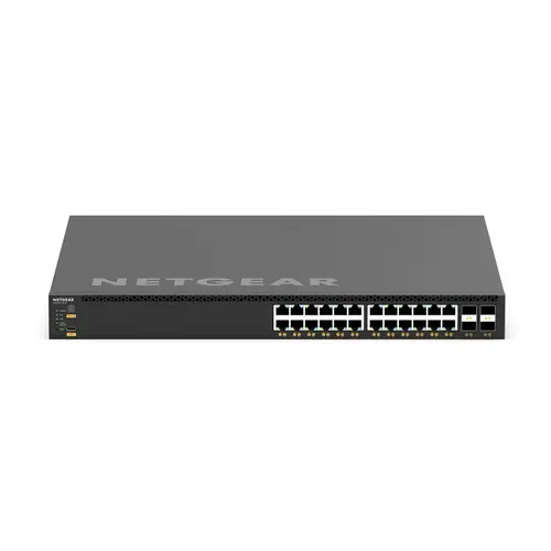 Netgear Netgear | XSM4328CV | 28-port AV network switch | 24x 10G/Multi-Gig PoE+ (576W-720W) | 4x SFP28 25G | Managed Switch