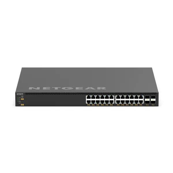 Netgear Netgear | XSM4328CV | 28-port AV network switch | 24x 10G/Multi-Gig PoE+ (576W-720W) | 4x SFP28 25G | Managed Switch