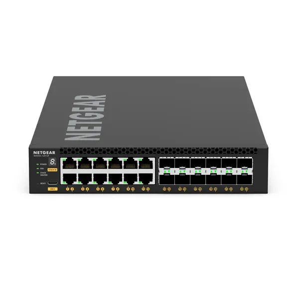 Netgear Netgear | XSM4324 | 24-port AV network switch | 12x 10G/Multi-Gig | 12x SFP+ fibre ports | Managed Switch