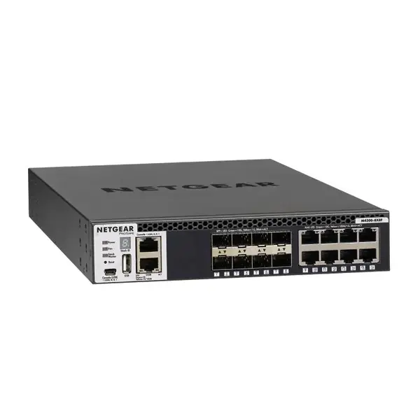 Netgear Netgear | XSM4316S | commutateur réseau AV 16 ports | 8x 10G | 8x ports fibre SFP+ | Commutateur géré