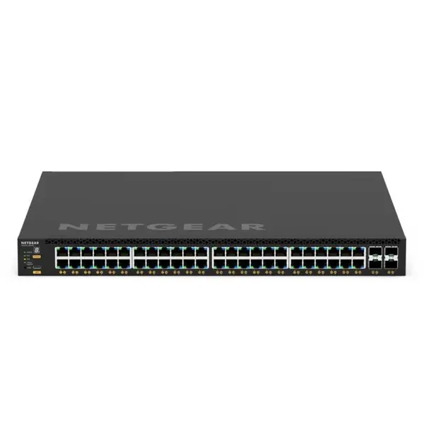Netgear Netgear | GSM4352S | 52-port AV network switch | 48x 1G | 4x 10G including 2x 10GBASE-T | 2x SFP+ fibre ports | Managed Switch
