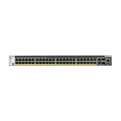 Netgear Netgear | GSM4352PB | 52-poorts AV-netwerk switch | 48x 1G PoE+ 591W | 2x 10G | 2x SFP+ glasvezel porten | Managed Switch