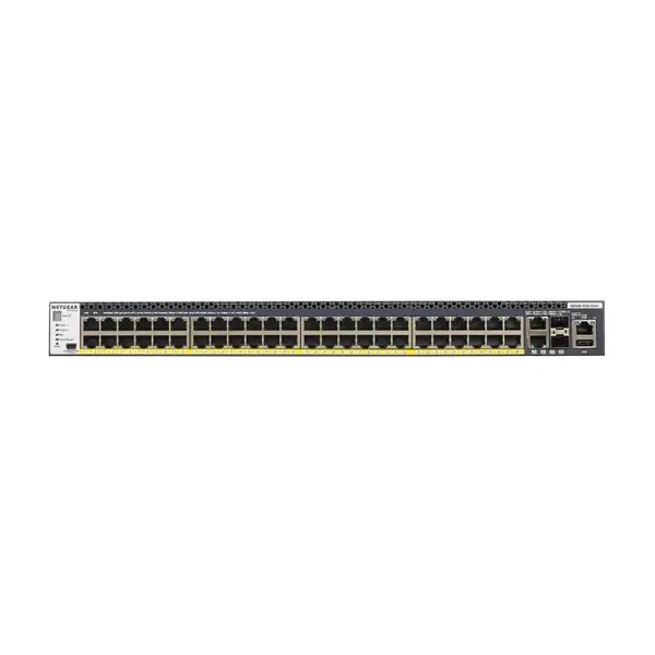 Netgear Netgear | GSM4352PB | 52-port AV network switch | 48x 1G PoE+ 591W | 2x 10G | 2x SFP+ fibre ports | Managed Switch