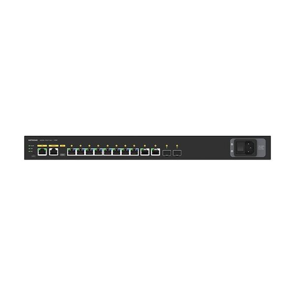Netgear Netgear | GSM4212P | commutateur réseau AV 12 ports | 8x 1G PoE+ 125W | 2x 1G | 2x ports fibre SFP | Commutateur géré