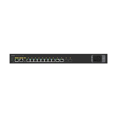 Netgear Netgear | GSM4212UX | 12-port AV network switch | 8x 1G Ultra90 PoE++ 802.3bt 720W | 2x 1G | 2x SFP+ fibre ports | Managed Switch