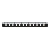 DSIT | Façade interchangeable LC/SC 12 ports noir duplex/simplex
