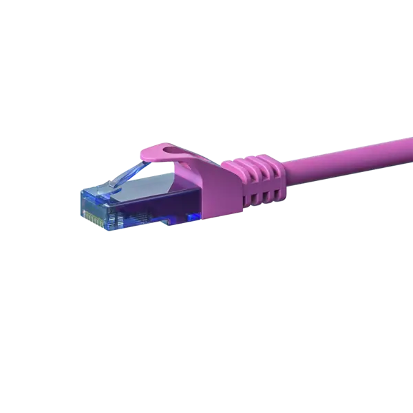DSIT | Câble de raccordement UTP CAT6a | Couleur : Rose | 100% cuivre