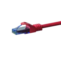 DSIT | Câble de raccordement UTP CAT6a | Couleur : Rouge | 100% cuivre