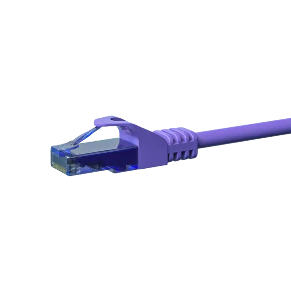 DSIT | Câble de raccordement UTP CAT6a | Couleur : violet | 100% cuivre