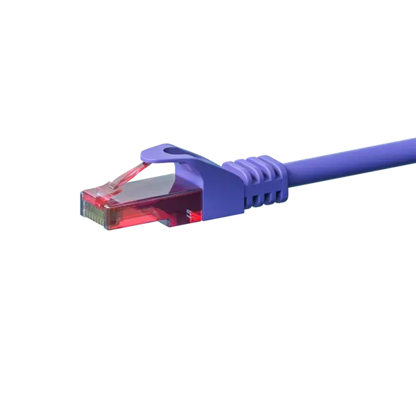 DSIT | Câble de raccordement UTP CAT6 | Couleur : violet | 100% cuivre