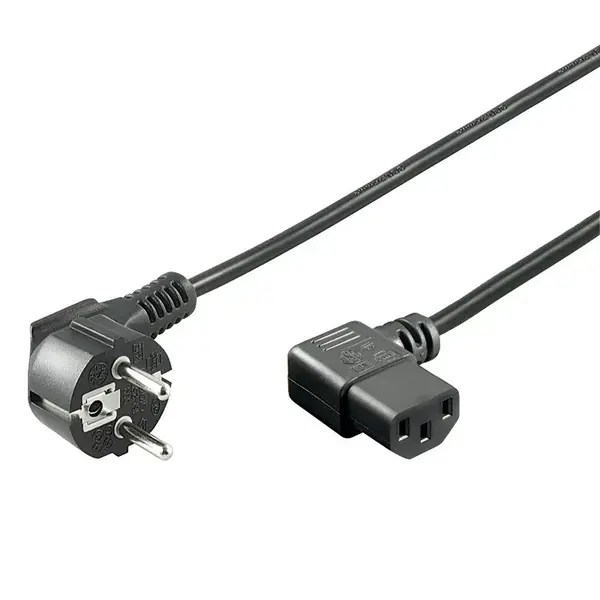 DSIT | Power cable schuko to C13 angled 1.50m
