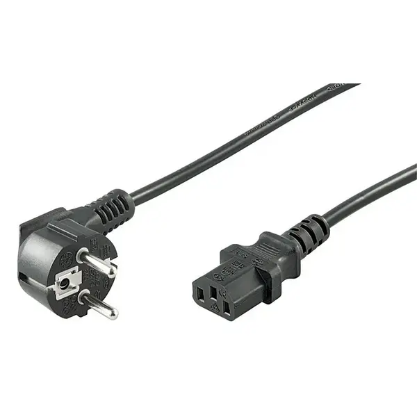 DSIT | Power cable angled schuko to C13 angled 5m