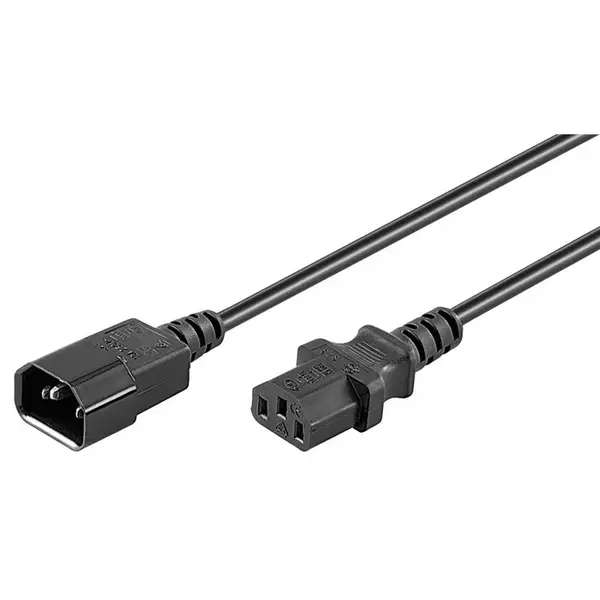 DSIT | Power cable C13 to C14 | Colour: Black