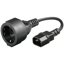 DSIT | Stroomkabel AC plug naar C14 0,15m - verloop