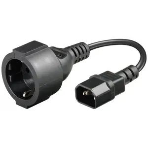 DSIT | Power cable AC plug to C14 0.15m - reducer
