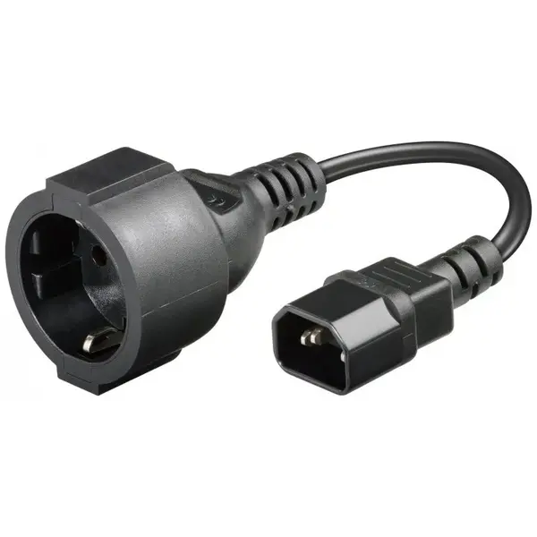 DSIT | Câble d'alimentation AC plug to C14 0.15m - réducteur