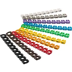 DSIT | Jeu de 100 marqueurs de câble, 10 de chaque chiffre DSIT | Jeu de 100 marqueurs de câble, 10 de chaque chiffre