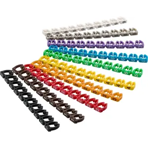 DSIT | Jeu de 100 marqueurs de câble, 10 de chaque chiffre DSIT | Jeu de 100 marqueurs de câble, 10 de chaque chiffre