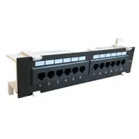 DSIT | CAT6a UTP Wallmount Patch Panel - 12 ports